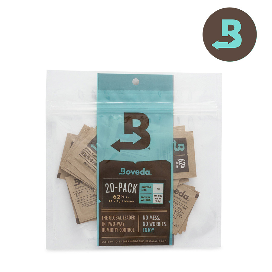 Boveda 62% Humidipak - 1g 20 Pack