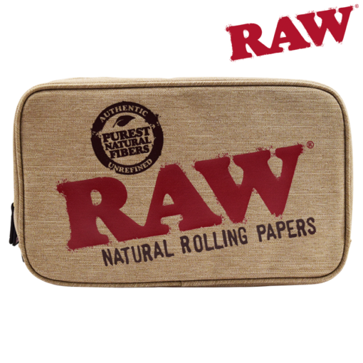 RAW Smell Proof Smokers Pouch- Natural