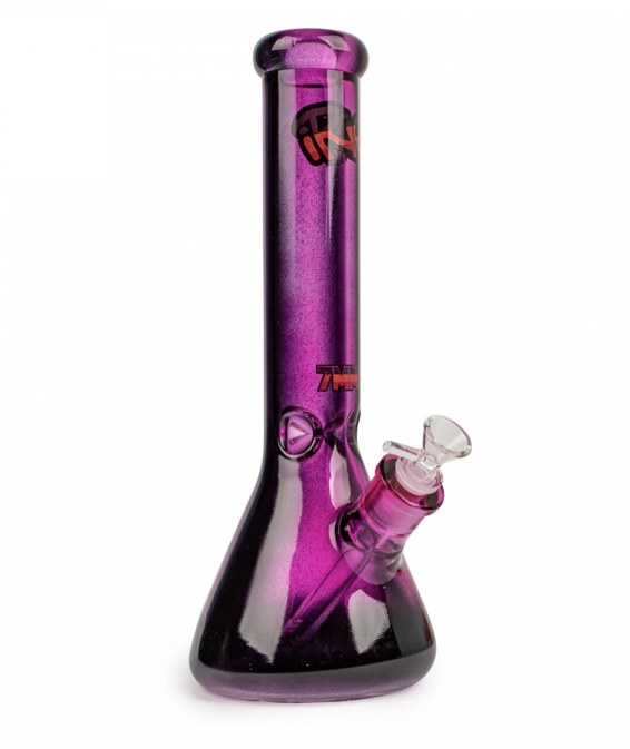 Irie 15" 7mm Thick Beaker Tube W/Black Accents