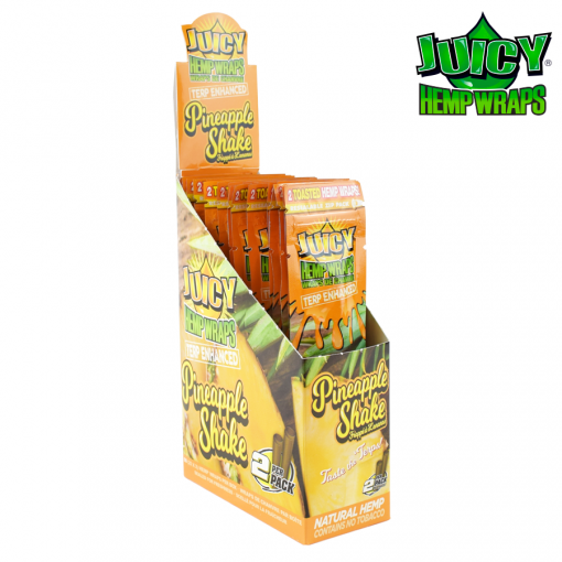 Juicy(Juicy Jays) Hemp Wraps Individually 2 per pack, Pineapple Shake