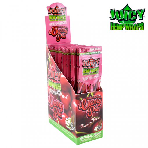 Juicy(Juicy Jays) Hemp Wraps Individually 2 per pack, Cherry Pie