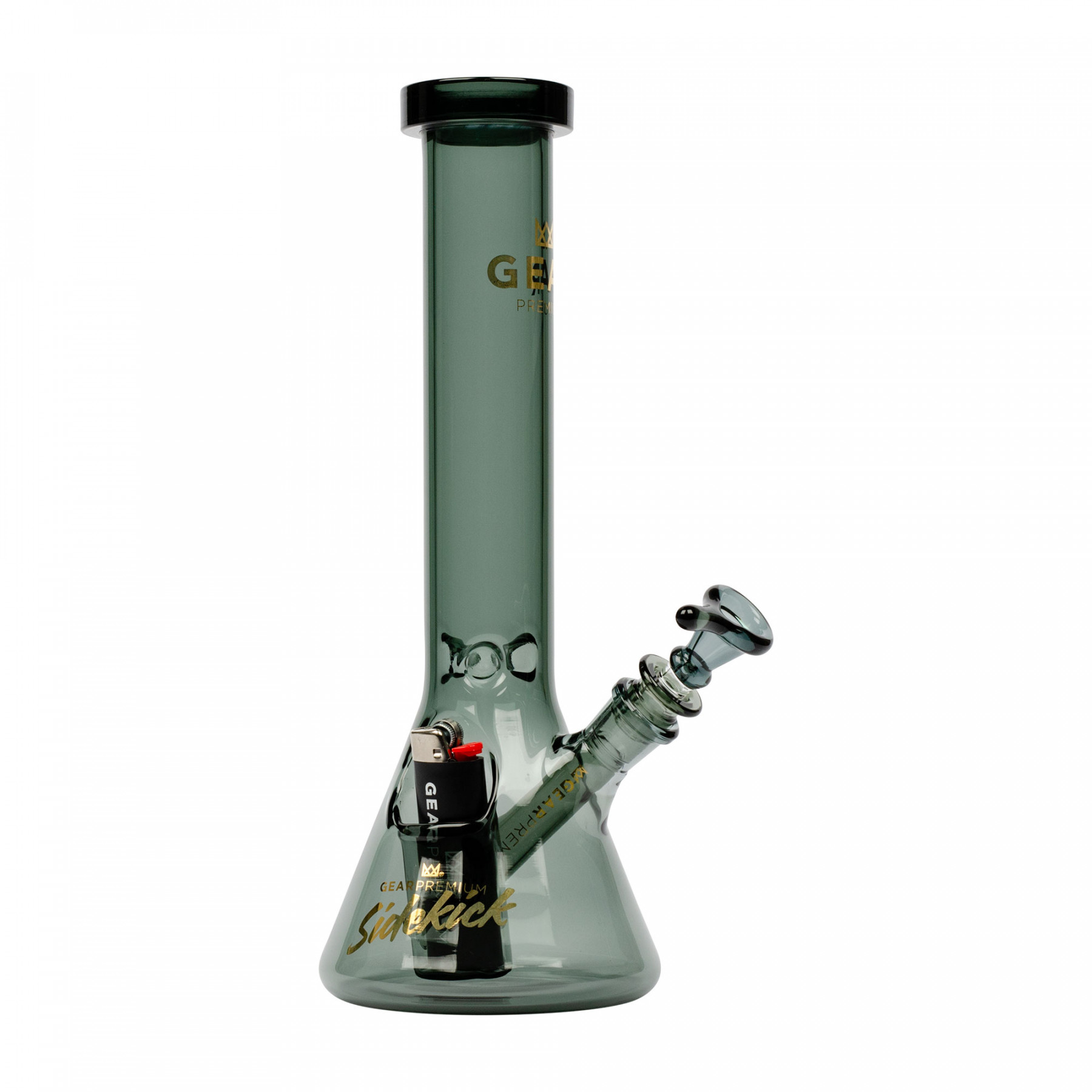 Gear 12" Sidekick Beaker Tube - Smoke