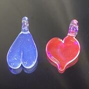Pangea UV Heart Set Pendants