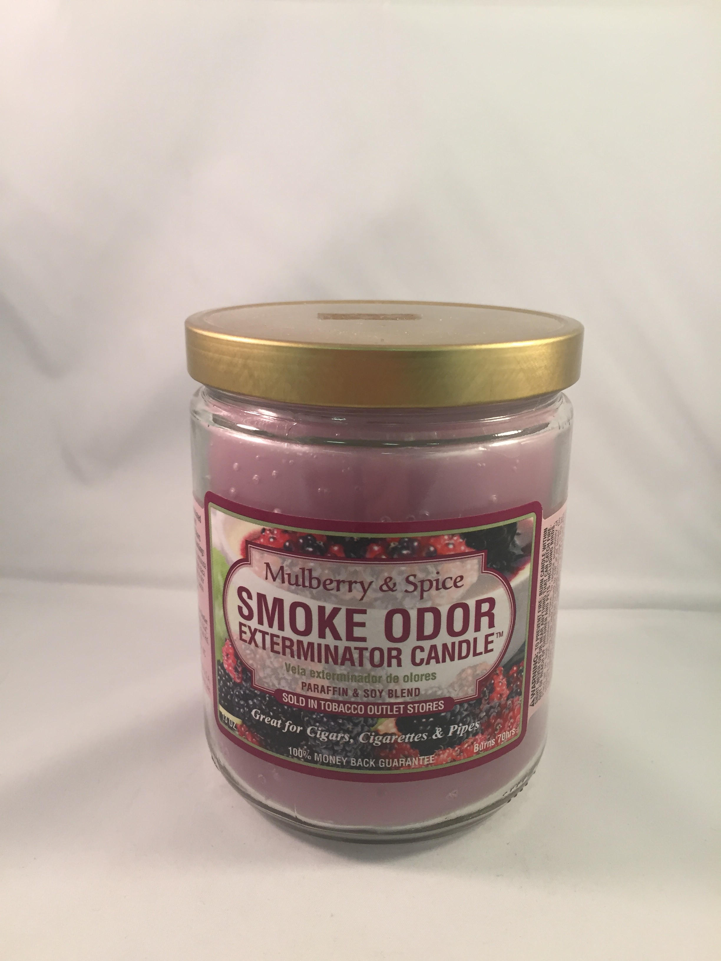 Smoke Odor Exterminator Candle - Mulberry Spice
