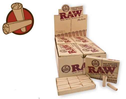 Raw Rolling Tips - Raw Pre-Rolled Cone Tips Perfecto