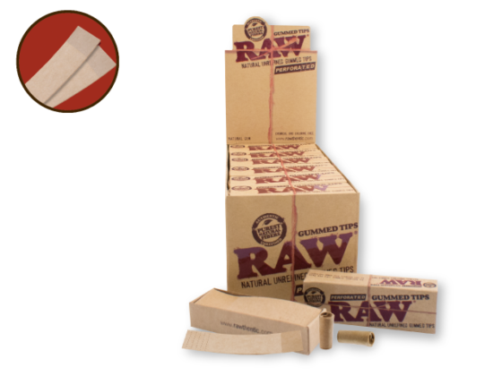 Raw Rolling Tips - Raw Gummed Tips