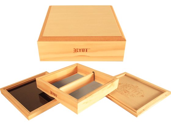 Ryot Solid Top Wooden Sifter Box - Natural, 7