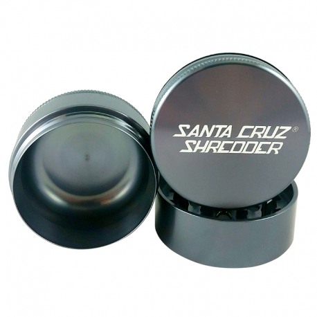 Santa Cruz Shredder 3-Piece Grinder - Gunmetal Grey, 2.75