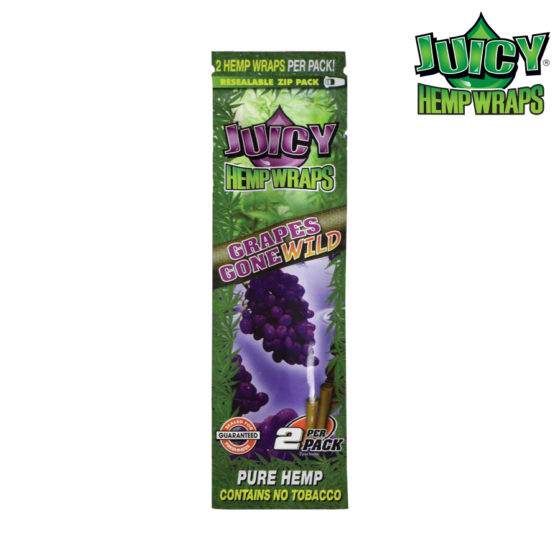 Juicy (Juicy Jays) Hemp Wraps - Individually- 2 per pack, Grapes Gone Wild