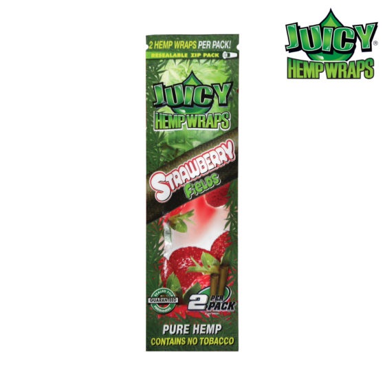 Juicy (Juicy Jays) Hemp Wraps - Individually- 2 per pack, Strawberry Fields