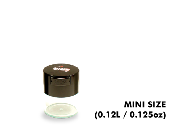 TightVac Mini Cases - Clear with Black Cap