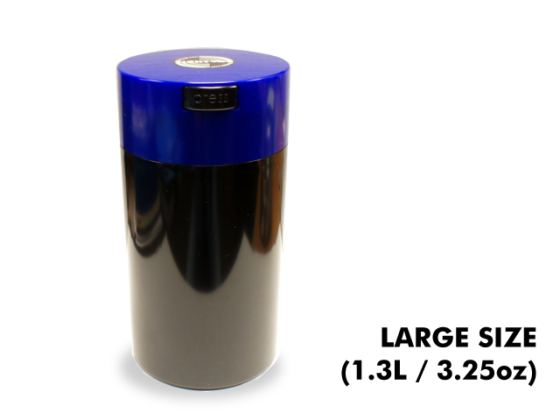 TightVac Large Cases - Black with Blue Cap
