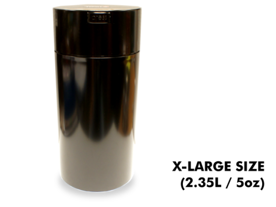 TightVac X-Large Cases - Black with Black Cap