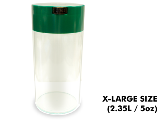 TightVac X-Large Cases - Clear withÂ Green Cap