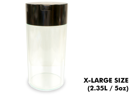 TightVac X-Large Cases - Clear with Black Cap