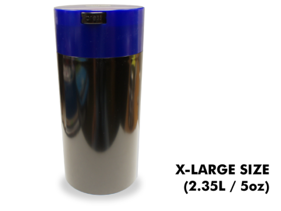 TightVac X-Large Cases - Black with Blue Cap
