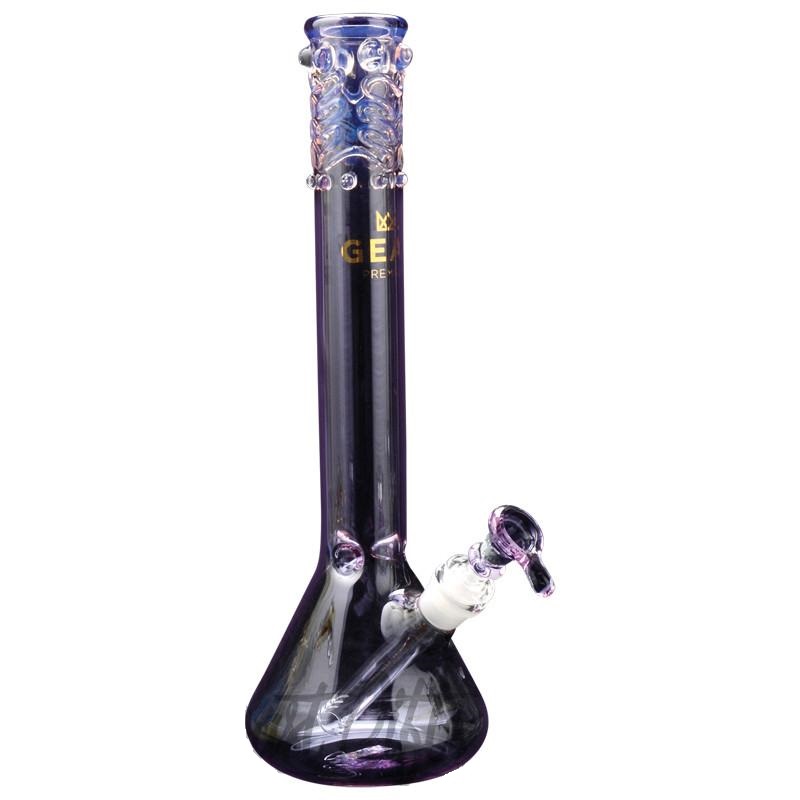 Gear Premium 14 Inch Tall Beaker Tube With Worked Top - Purple