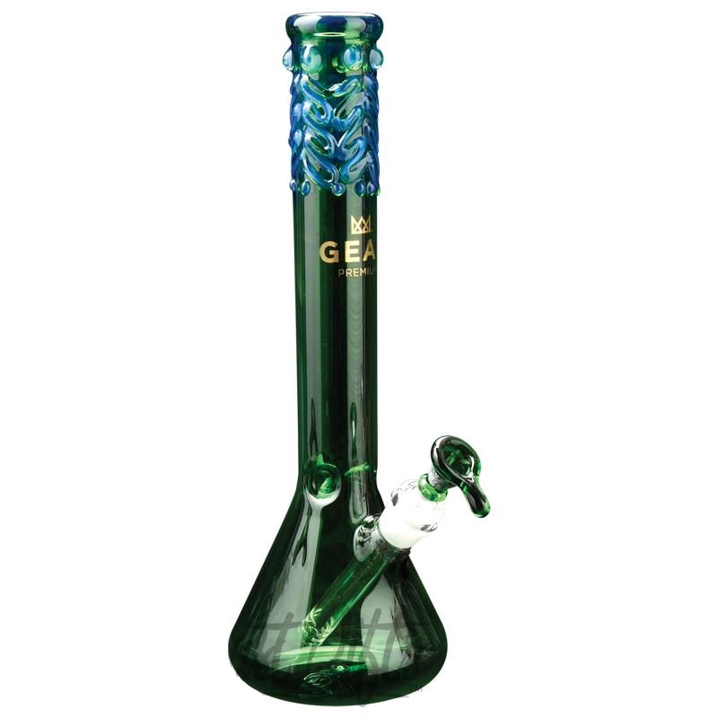 Gear Premium 14 Inch Tall Beaker Tube With Worked Top - Green