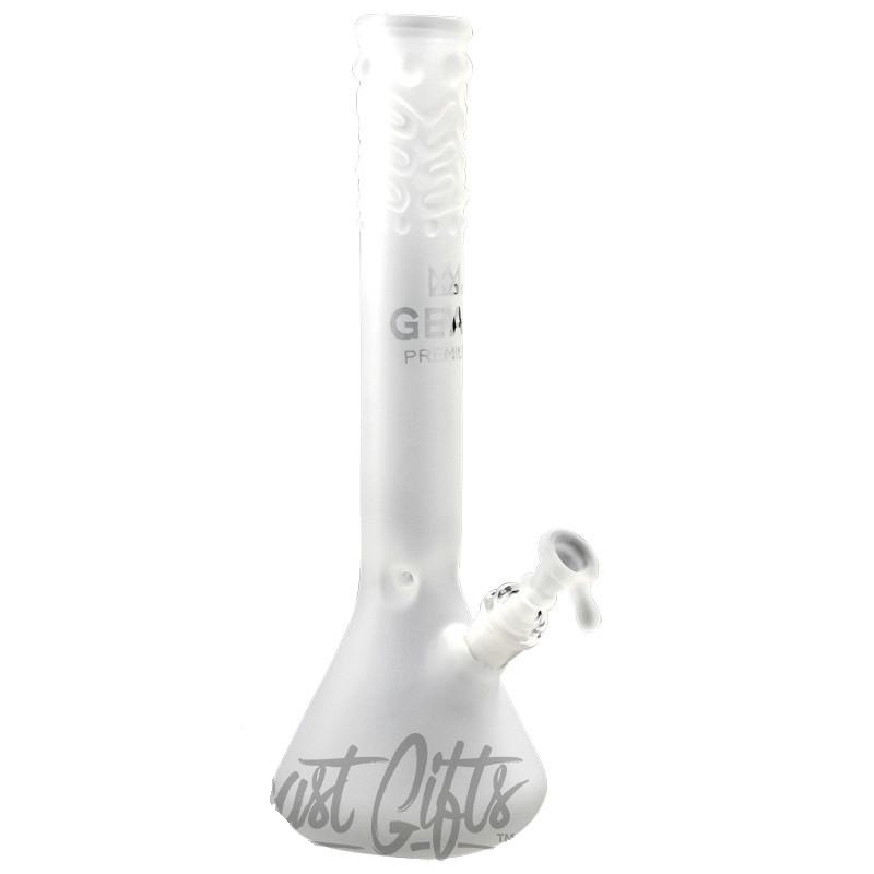 Gear Premium 14 Inch Tall Beaker Tube With Worked Top - Frosted