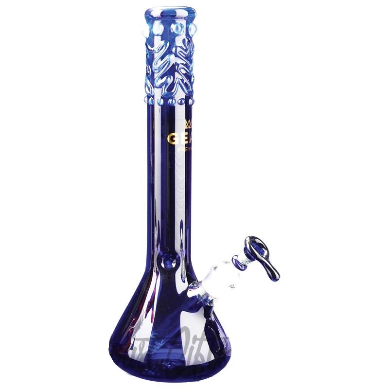 Gear Premium 14 Inch Tall Beaker Tube With Worked Top - Blue